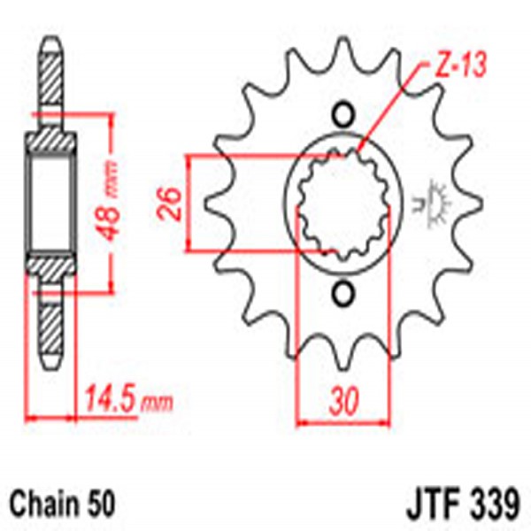 JT JT Gear Box Sprockets G/B 339-17T HON